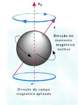 A rapidez ou a frequência de precessão do