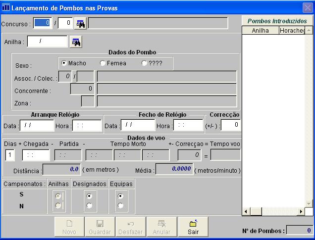 Importante: nesta opção utilize, preferencialmente, o teclado e não o rato.