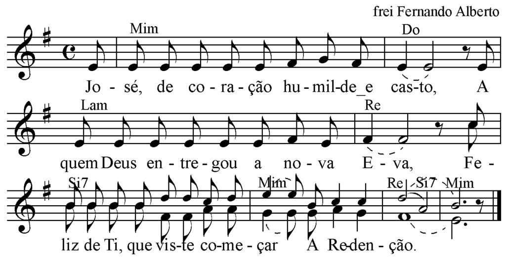 SÃO JOSÉ OPERÁRIO Vésperas II HINO José, de coração humilde e casto, A quem Deus entregou a nova Eva, Feliz de Ti, que viste começar A Redenção.