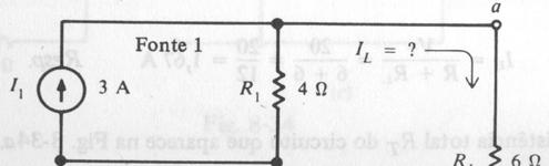 4) Calcule o equivalente de Thévenin através de R L, da rede formada por uma ponte de Wheatstone da figura 4. Figura 4 - Circuito elétrico para exercício 4.