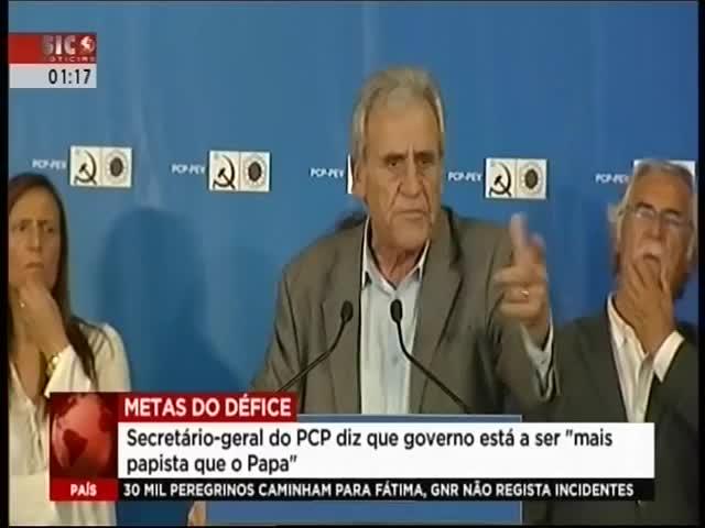 Para o secretário-geral do PCP, António Costa está a ser mais rigoroso