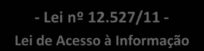 - LEGISLAÇÃO ESPECIAL - - Lei nº 12.