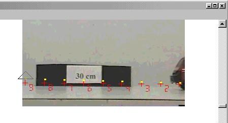 Carregue o programa (arquivo load) e antes de rodar o programa, Para rodar o programa, use o valor médio da velocidade (vx =31 cm/s) obtida experimentalmente por você utilizando o SAM e os valores