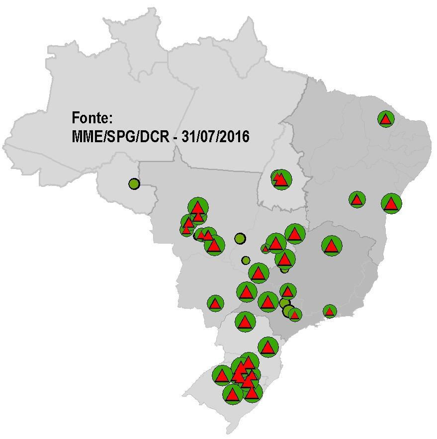 Em julho, havia 48 unidades aptas a operar comercialmente, do