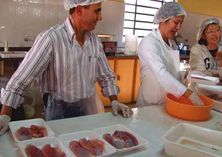 sanidade e qualidade Marília Oetterer Figura 2 Visita de equipe do Getep, a empresa beneficiadora de pescado; Osasco, SP, 2010 Foi para suprir a demanda por informações e desenvolvimento que surgiu o