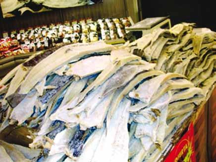 O pescado salgado seco era utilizado nas viagens de descobrimento e se conservava até a volta à terra de origem, tendo sido, portanto, fundamental na navegação.