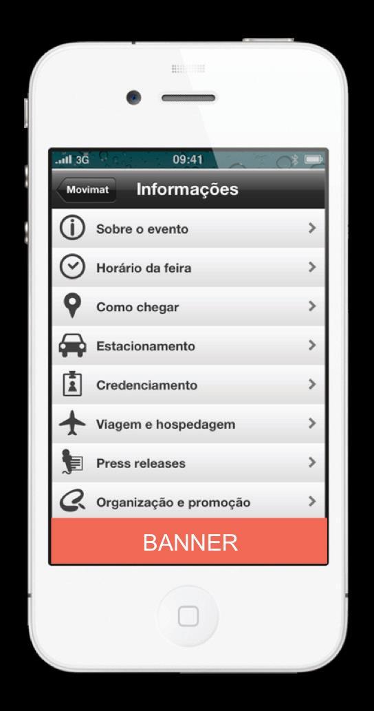 Mobile Banners Páginas Internas do Aplicativo Cód.