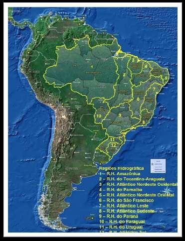 Dados - Brasil Uma das Maiores Reservas Hídrica do Planeta Possui 8 a 12 % dos Recursos Hídricos totais do Planeta - 5.