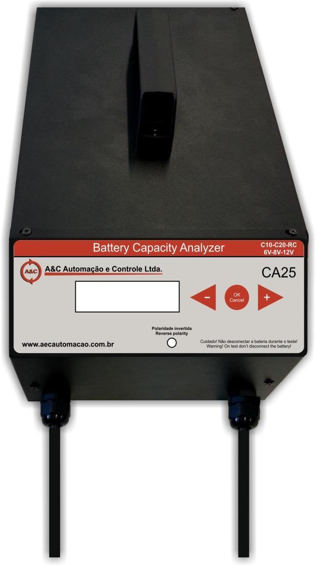 Manual de Instruções Analisador de Baterias CA25 A&C