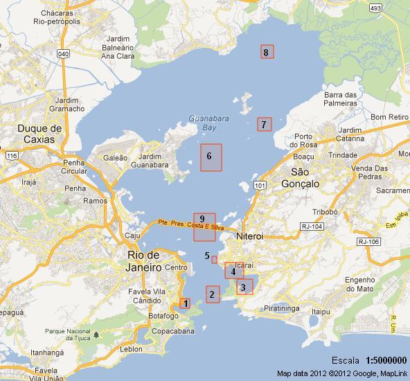 Figura 3: Esquema demonstrativo da Baia de Guanabara e