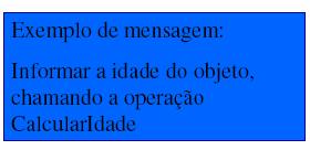 Conceitos de Orientação a Objetos Exemplo de Atributos e Operações Atributos: Nome: Severino da Silva Cargo: operador de máquinas