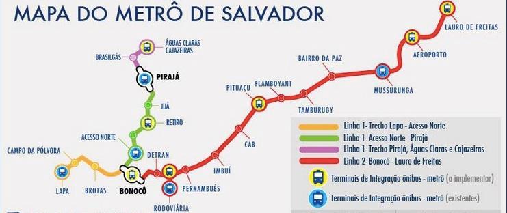 REGIÃO METROPOLITANA DE SALVADOR - BA METRÔ DE SALVADOR -