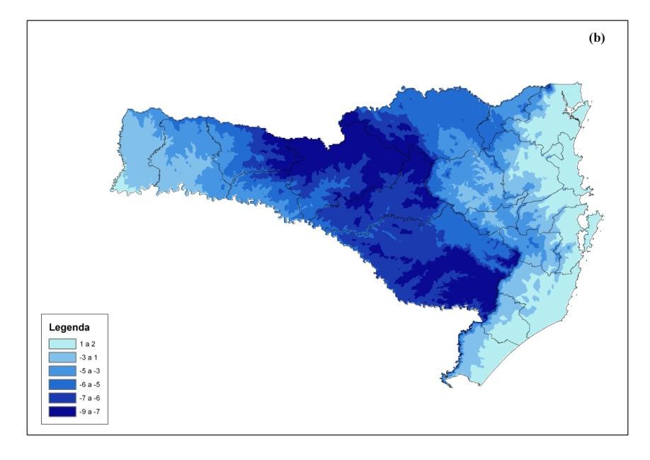 da altitude outras variáveis (latitude, urbanização e distância do oceano) afetaram as temperaturas máximas e mínimas diárias. Joly et al.