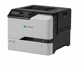 Lexmark CS720/ CS725 Series Combinando as capacidades e a durabilidade de uma impressora de grupo de trabalho com a facilidade de uso de um dispositivo de saída, a CS720/CS725 Series apresenta