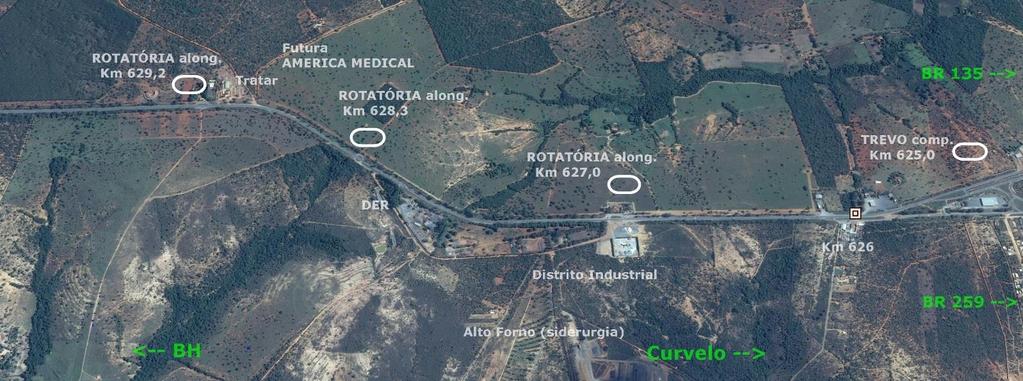 BR 135/MG - Concessão/duplicação Trecho CURVELO MG AUDIÊNCIA PÚBLICA solicitação Curvelo, 06 de junho de 2017 Sugestão para o trecho sul de CURVELO