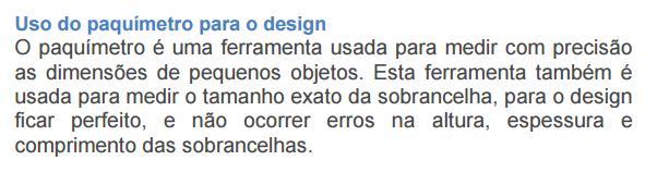 O paquímetro é uma régua graduada com um encosto fixo, sobre a qual desliza um cursor. Nele há dois bicos para medição, um ligado ao cursor e outro à escala.