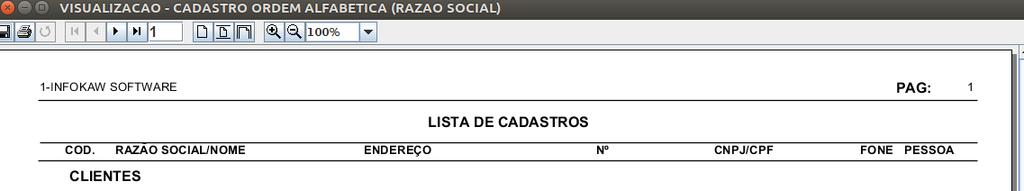 PASSO 5: Agora selecione os outros filtros para gerar o relatório como cliente, grupo, cidade, tipo de pessoa e tipo de cliente como mostra a figura abaixo, e clique no