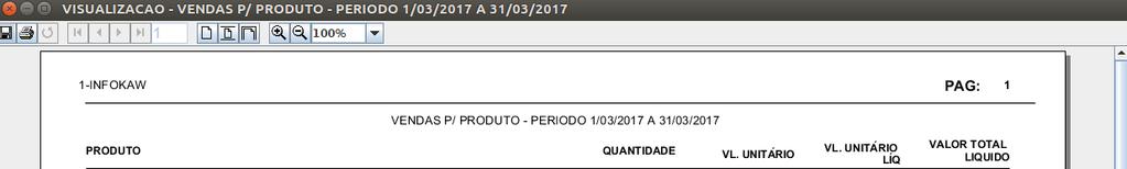 1- opção de impressão 2- Periodo 3- cliente 4- vendedor 5- tipo de doc,natureza Tipo lcto, status lcto 6- operação impressão PASSO 3: Preenchido todos os campos para gerar o relatório como mostra a