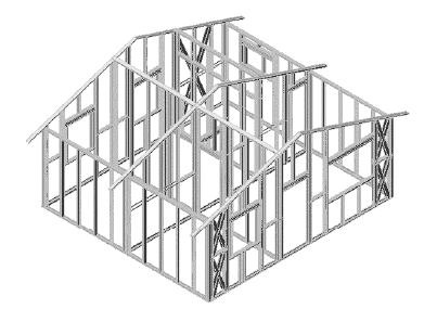 2 Figura 1.1: Modelo construtivo do Light Steel Framing (Soares, 2002). Figura 1.2: Esquemas de vedação em construções de Light Steel Framing (Soares, 2002).