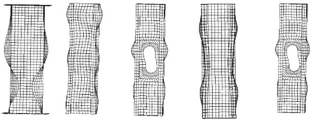 41 Figura 2. 11: Modos de flambagem utilizados como imperfeição inicial por Feng et al.