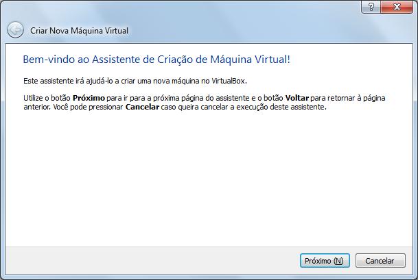 Virtual Box (Criando uma VM)