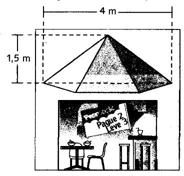 base Volume: V = 3) Uma pirâmide reta tem 12 dm de altura. Sua base é um retângulo com 8 dm de comprimento e cuja diagonal mede 10 dm, calcule o volume dessa pirâmide.