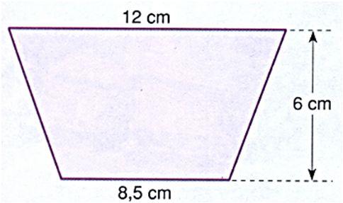 (9 3 cm 2 ) 8) Calcule o perímetro de um triângulo isósceles cuja base mede 12 cm e a altura 8cm.