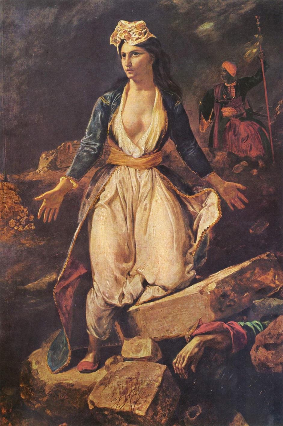 ROMANTISMO Eugène Delacroix (1746-1828) A Grécia Agonizando nas Ruínas