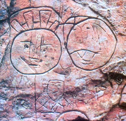Figura 8: Gravuras de figuras humanas da tradição Amazônica (PA). Fonte: Pereira, 2003.