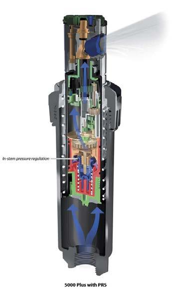 PRS PRS A próxima evolução em performance de rotores Aplicações primárias O Aspersor 5000 Plus PRS combina a premiada tecnologia Rain CurtainTM com um regulador de pressão interno para garantir e