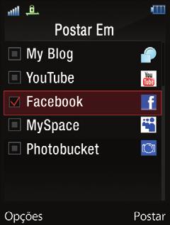 Publique em seu blog Você também pode publicar as suas fotos e os seus vídeos em um