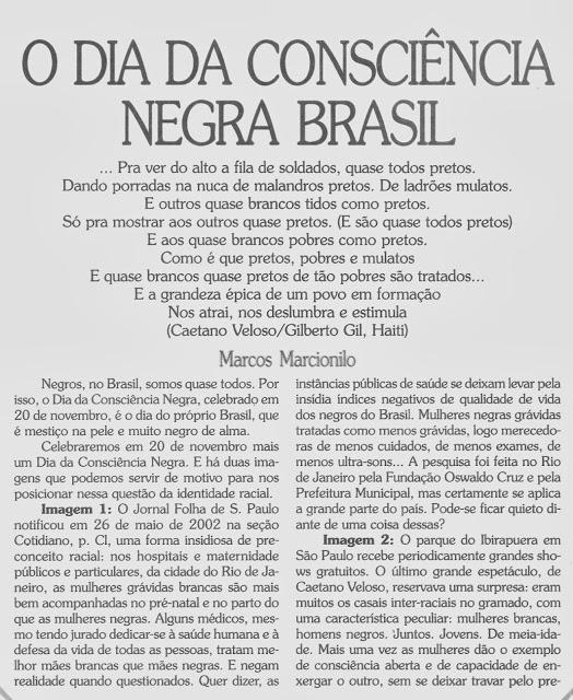 Texto e Atividades sobre