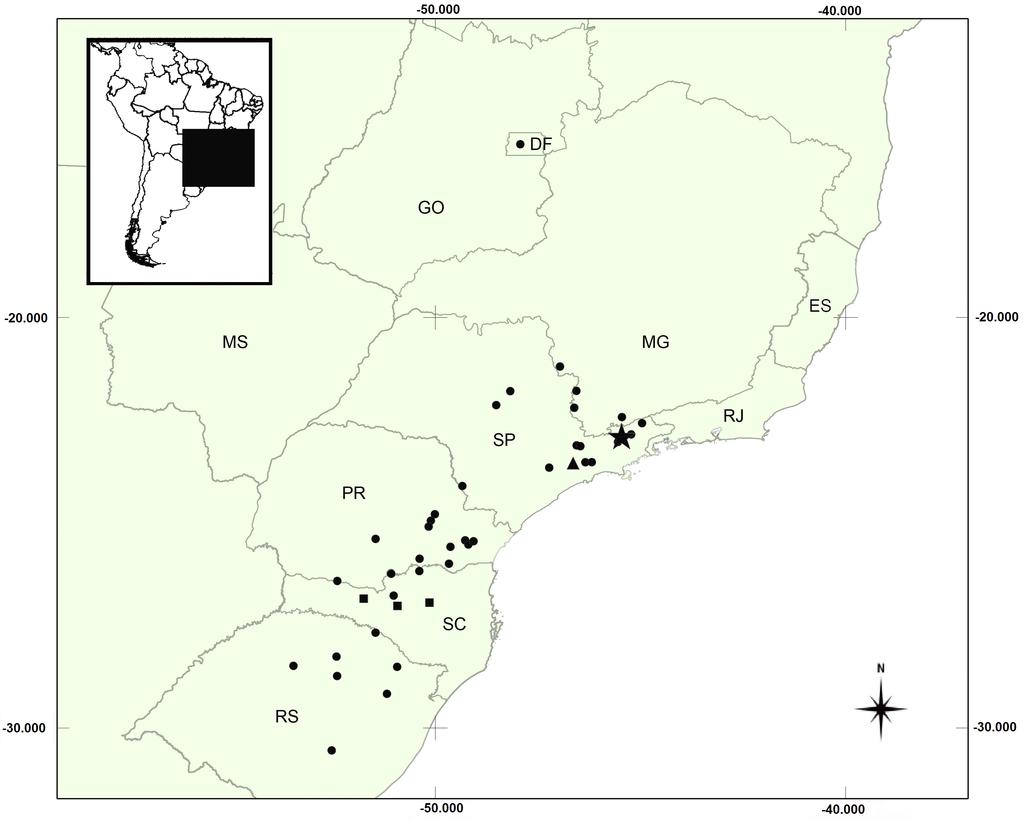 Morphological variation of Gomesophis brasiliensis and Ptychophis flavovirgatus vary in males from 127 151 (mean = 136.8, sd = 4.9, n = 56) and in females from 117 144 (mean = 131.3, sd = 5.