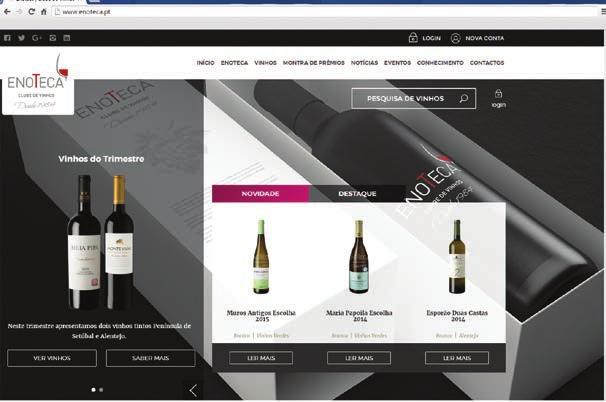 ENOTECA LANÇA NOVO WEBSITE Após alguns anos de serviço chegou a altura de renovar o website da Enoteca.