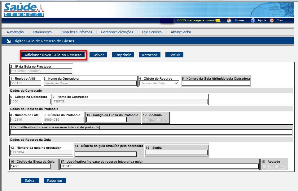 informar se há mais guias a