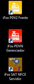 Instale os programas na sequencia como indicado abaixo. 1. Se o SERVIDOR for o MESMO computador do frente de Caixa, instale TODOS os 4 programas neste computador. 2.