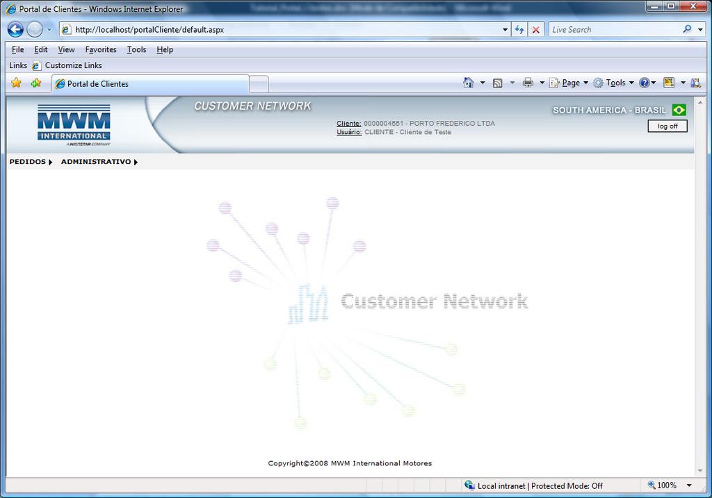 2.2. Cliente Cadastrado Caso o fornecedor tiver posse de seu usuário/senha do portal, o mesmo será