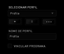 Perfil Um Perfil é uma maneira conveniente de organizar todas as suas configurações personalizadas e você pode ter um número infinito de perfis à disposição.