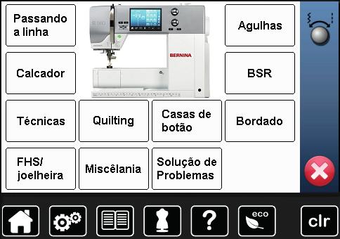 Tutorial Tutorial Visão Geral Tutorial O Tutorial disponibiliza informações e explicações sobre o processo de costura e