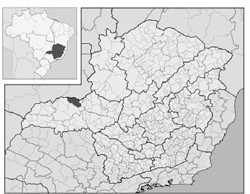 D U AR T Figura 1. Localização do município de Araguari, MG, em cuja zona urbana foram mapeadas as características do aqüífero Bauru. O sistema de coordenadas adotado nos estudos foi o UTM.