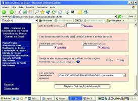 BACEN-JUD - Cláudio Mascarenhas Brandão h) CONFIRMAÇÃO DA SOLICITAÇÃO.