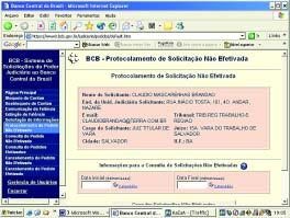 BACEN-JUD - Cláudio Mascarenhas Brandão autorizar o envio das solicitações de bloqueio, desbloqueio, de informações, etc..., previamente digitadas pelo servidor.