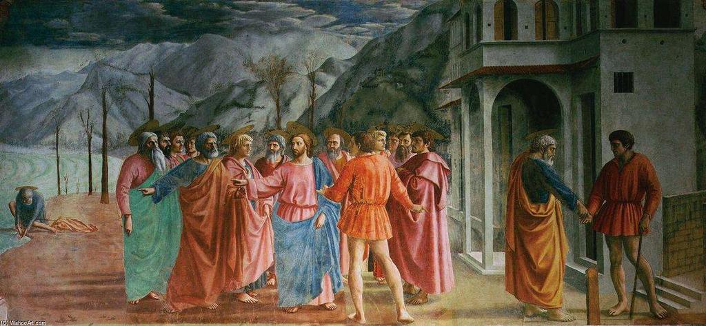 O dinheiro do tributo, Masaccio.