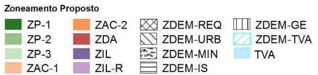 PROTEÇÃO 3 ZAC 1 - ZONA DE ATIVIDADES COMPLEMENTARES DE BAIXA DENSIDADE ZAC 2 ZONA DE ATIVIDADES