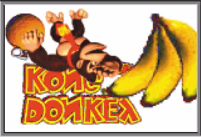 Padrão Donkey Kong Advance 2 As bananas devem estar rotacionadas 180