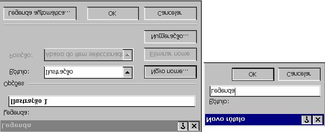 Capítulo 6- Inserção de Figuras 6.3. Inserir legendas A inserção de legendas através dos mecanismos fornecidos pelo Word, permite a gestão automática da sua numeração.