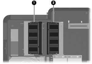 1 Adição ou substituição de um módulo de memória O computador possui um compartimento do módulo de memória, localizado na parte inferior do computador.