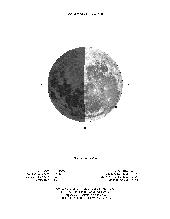 A Lua em fases seqüenciais: intervalos de 1/12 da lunação ou 2,461 dias (solares)