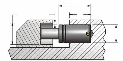 uma superfície plana. RM/RN Modelo Básico montagem invertido exige apoio para suportar toda a carga.