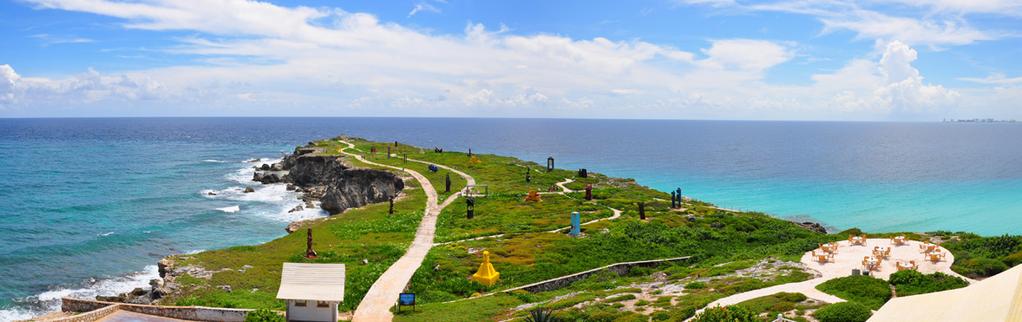 PARQUE DE ESCULTURAS Como resultado do Primeiro Encontro Internacional de Escultura Ponta Sul Isla Mujeres, em 2001 foi inaugurado este bonito parque no extremo sul da ilha, que é também o primeiro